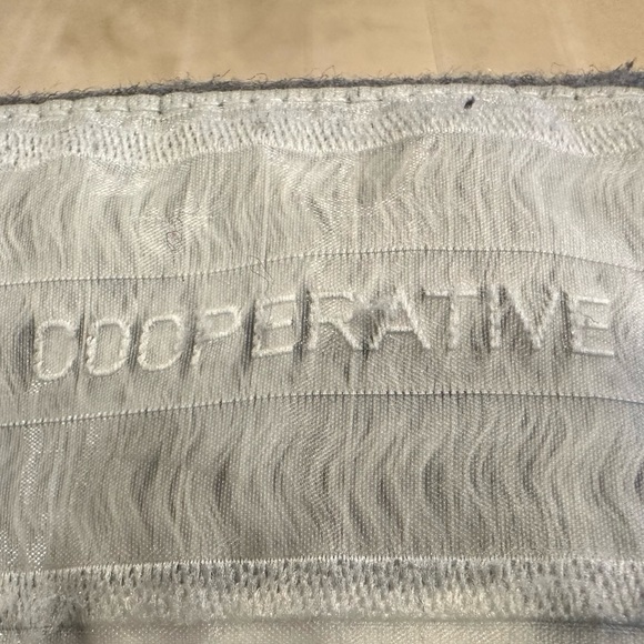 Cooperative Hooded Wool Blend Trench Coat Faux Fur Trim Women’s Size Medium - Picture 5 of 12